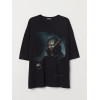 Tricou Dracula cu un craniu din bumbac